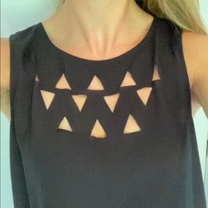 BB Dakota Triangle Cut Out Shirt